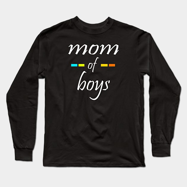 mom of boys Long Sleeve T-Shirt by Tshirt114